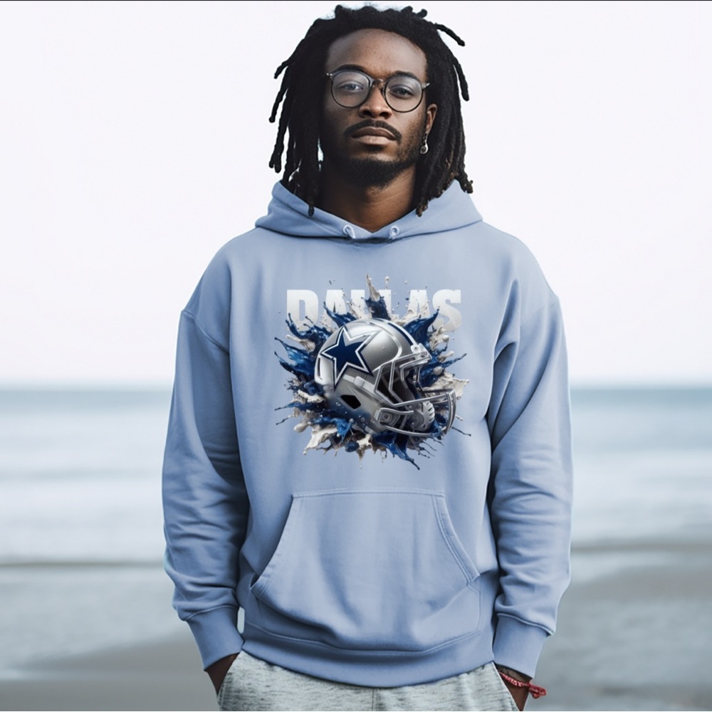 Dallas Blue Graphic Hoodie